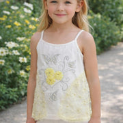 Girls' Pearl Embellished Twin Set Top