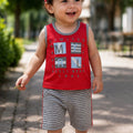 Boys' Summer Shorts Set with Cap
