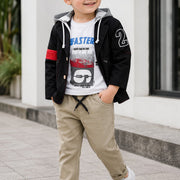 Boys' 3-Piece Casual Hooded Outfit Set