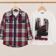 Boys Cotton T-Shirt Set