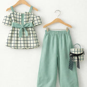 Girls' 3-Piece Fashion Set with Matching Bag