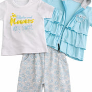 Girls' 3-Piece Cotton Outfit Set