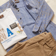Boys Linen and Cotton T-Shirt Set