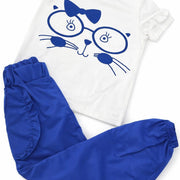 Girls' Printed T-Shirt & Pants Set