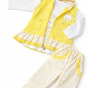 Girls' 3-Piece Cotton Outfit Set