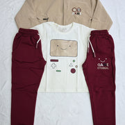 Boys' 3-Piece Pajamas Set